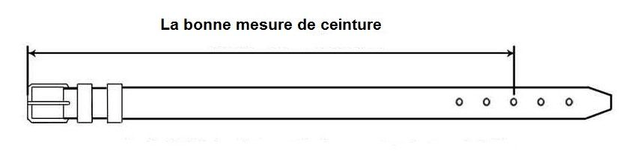 Ceinture 35 mm noire
